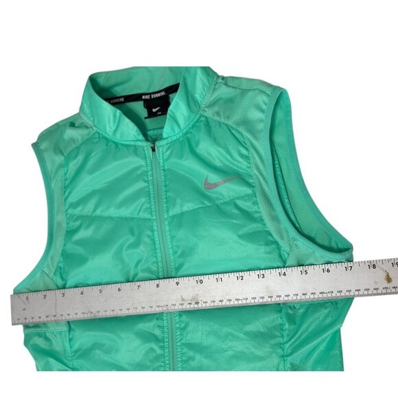 Nike Vest Women's Size Small Green Athletic Running Lightweight Full Zip Reflect - Picture 5 of 10